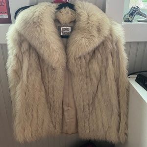 Saga Fox Fur Coat Small Size